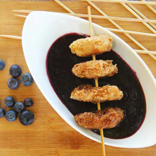 csirke nuggets áfonyamártással