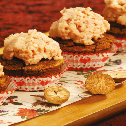 Sütőtökös minimuffin sonkakrémmel (sós)