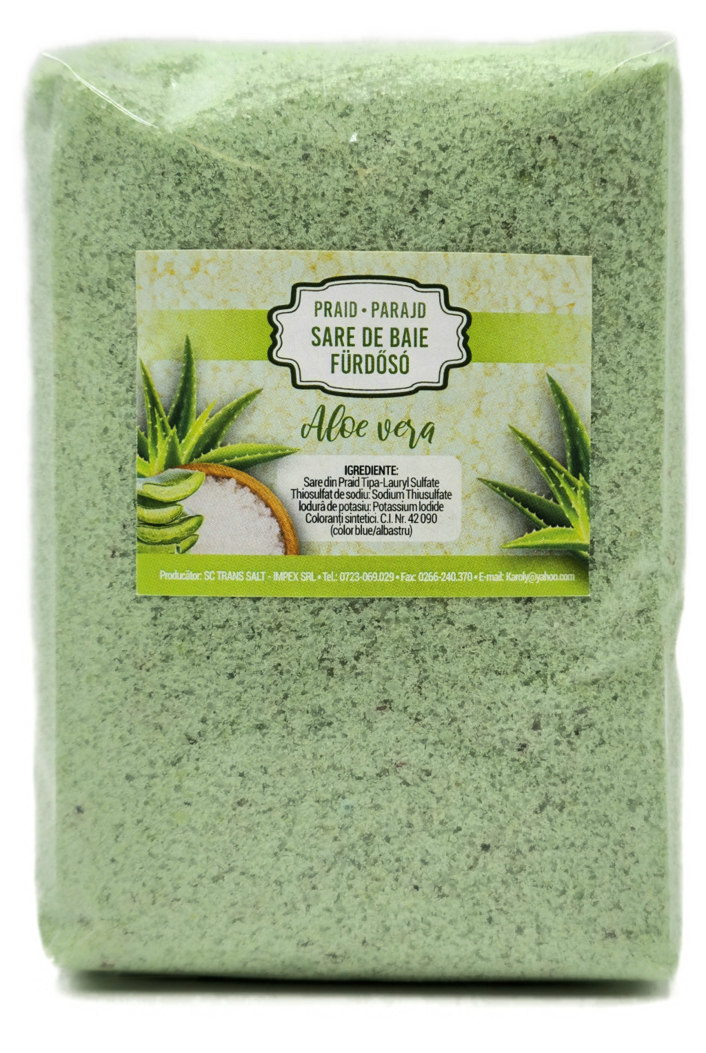 Fürdősó Aloe Vera 1kg Parajdi Fürdősó Aloe Vera 1kg Parajdi