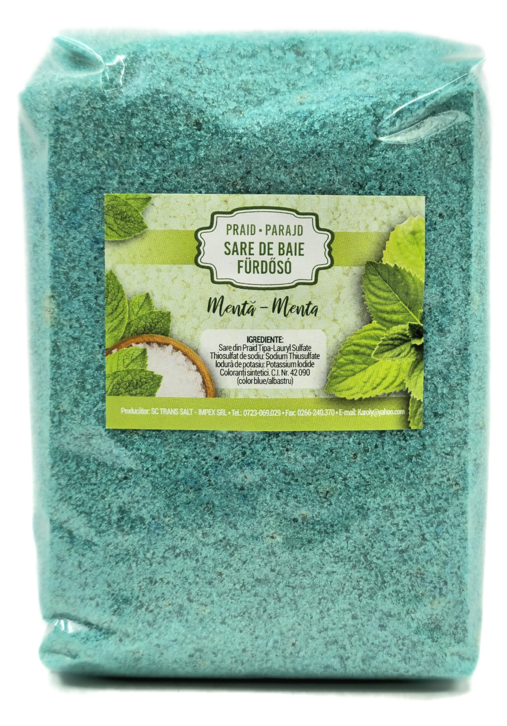 Fürdősó Menta 1kg Parajdi Fürdősó Menta 1kg Parajdi