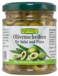 Szeletelt oliva salátára és pizzára 190g Rapunzel Szeletelt oliva salátára és pizzára 190g Rapunzel