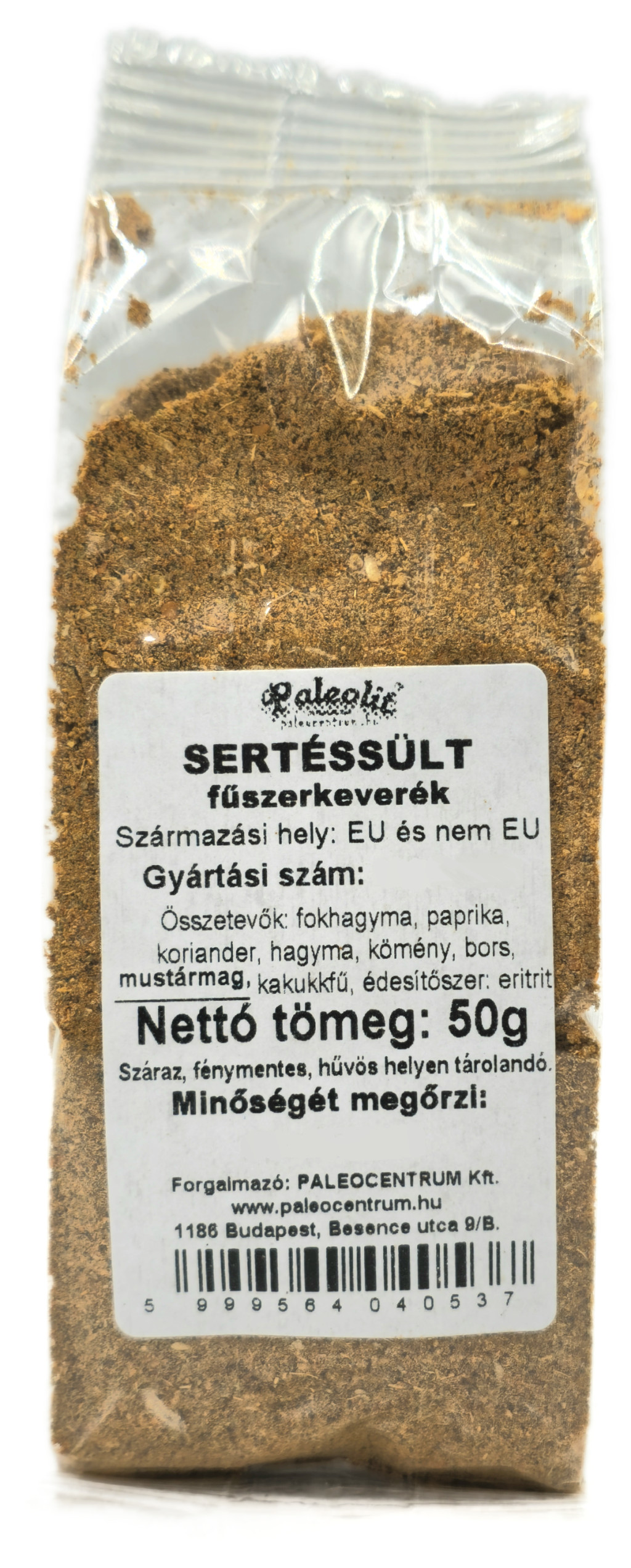 Sertéssült fűszerkeverék 50g Paleolit Sertéssült fűszerkeverék 50g Paleolit