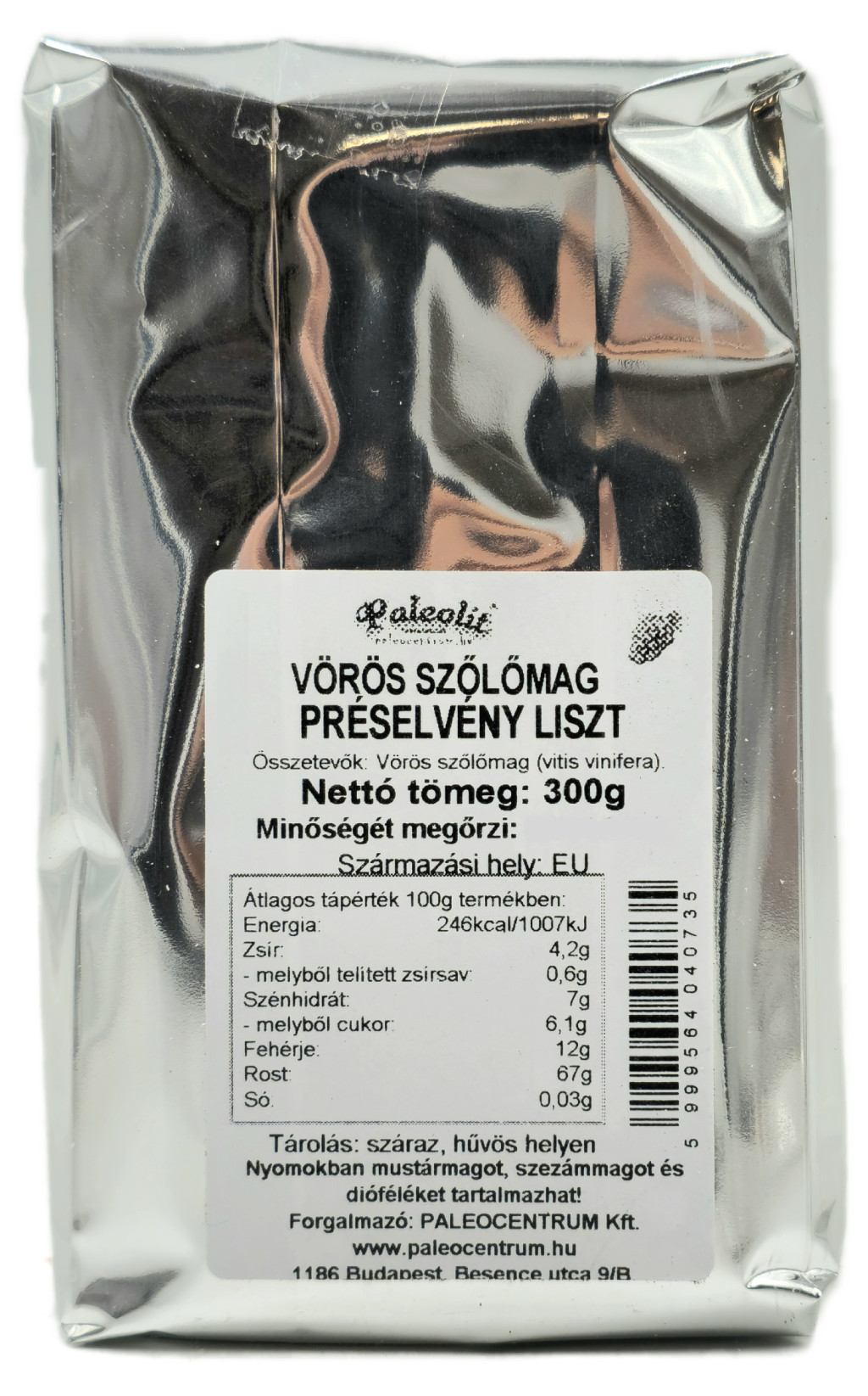 Szőlőmagliszt BOPP 300g Paleolit Szőlőmagliszt BOPP 300g Paleolit
