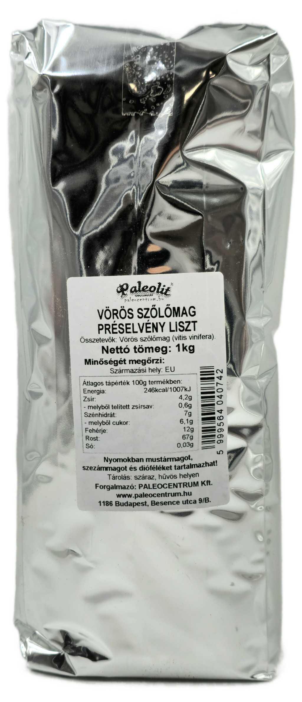 Szőlőmagliszt 1kg Paleolit Szőlőmagliszt 1kg Paleolit