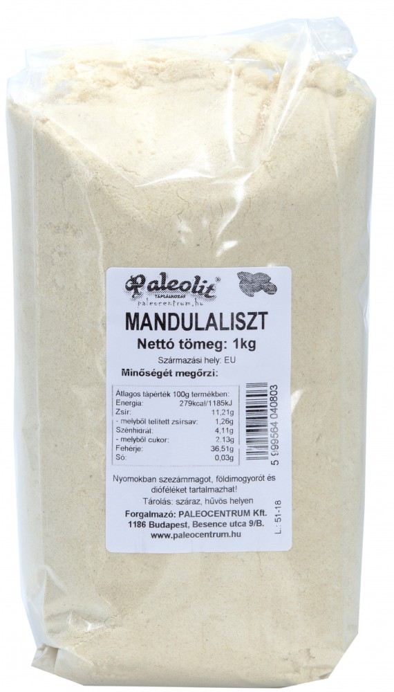 Mandulaliszt 1kg Paleolit Mandulaliszt 1kg Paleolit