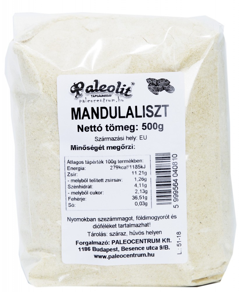 Mandulaliszt 500g Paleolit Mandulaliszt 500g Paleolit