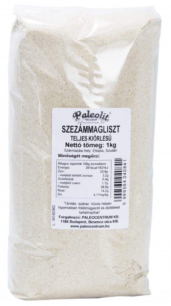 Szezámliszt teljes kiőrlésű 1kg Paleolit Szezámliszt teljes kiőrlésű 1kg Paleolit
