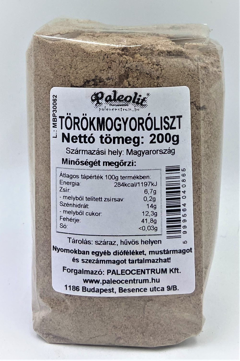 Törökmogyoróliszt 200g Paleolit Törökmogyoróliszt 200g Paleolit