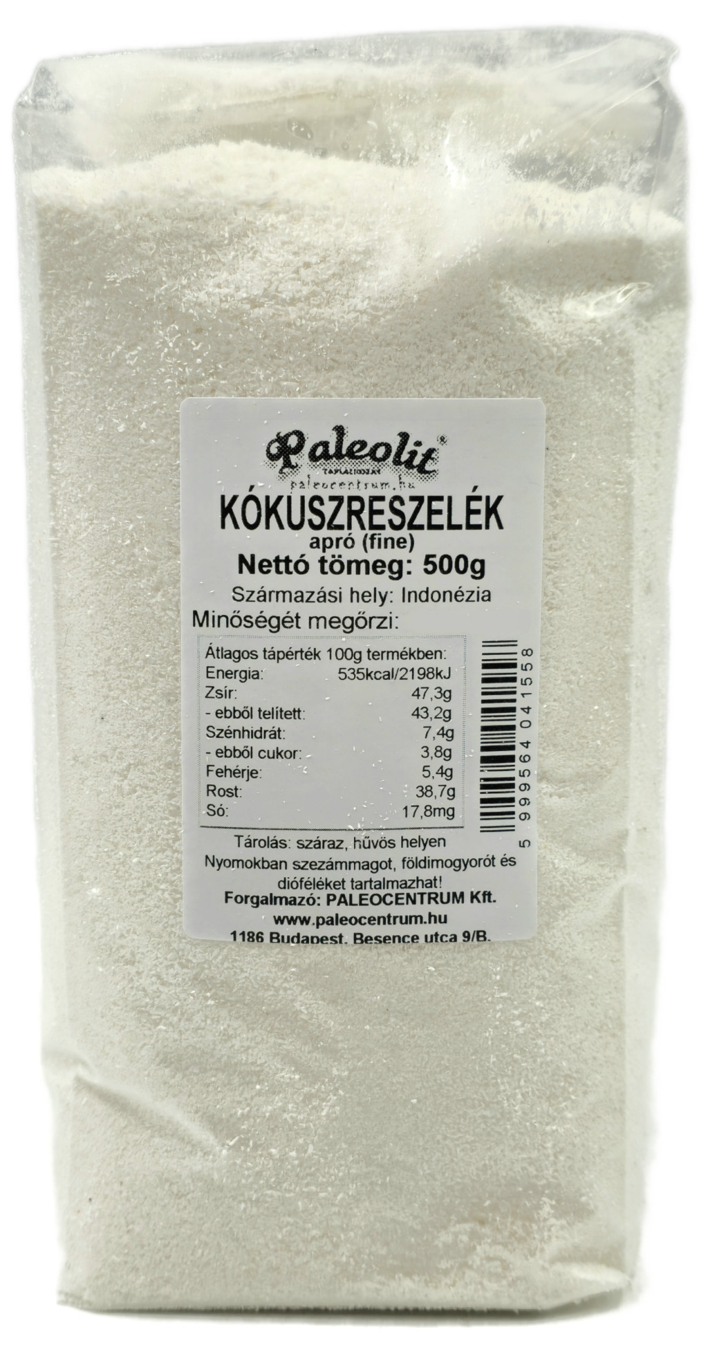 Kókuszreszelék apró (fine) 500g Paleolit Kókuszreszelék apró (fine) 500g Paleolit