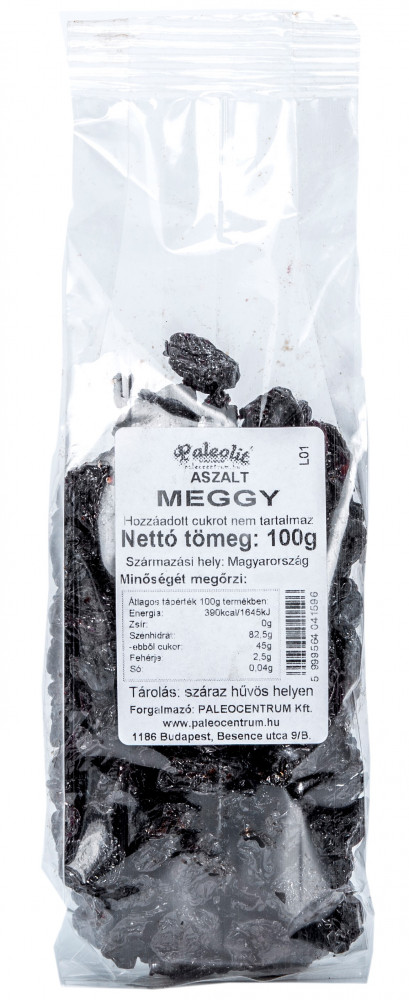Aszalt meggy cukormentes 100g Paleolit Aszalt meggy cukormentes 100g Paleolit