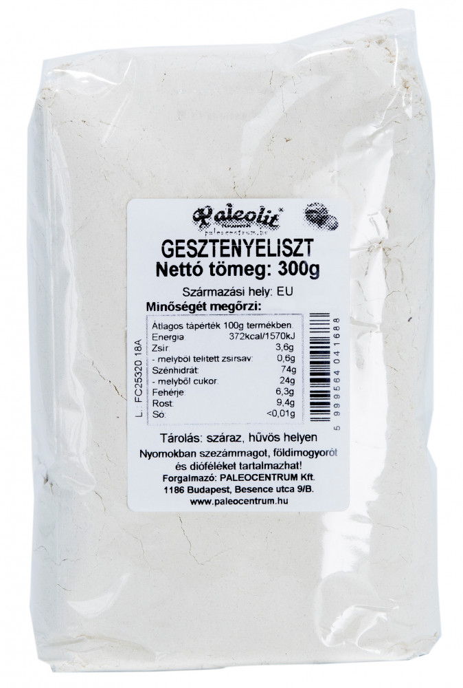 Gesztenyeliszt BOPP 300g Paleolit Gesztenyeliszt BOPP 300g Paleolit