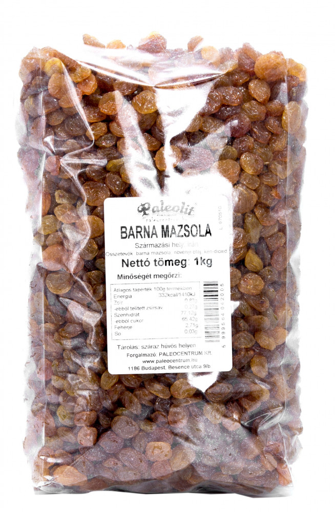 Barna mazsola 1kg Paleolit Barna mazsola 1kg Paleolit