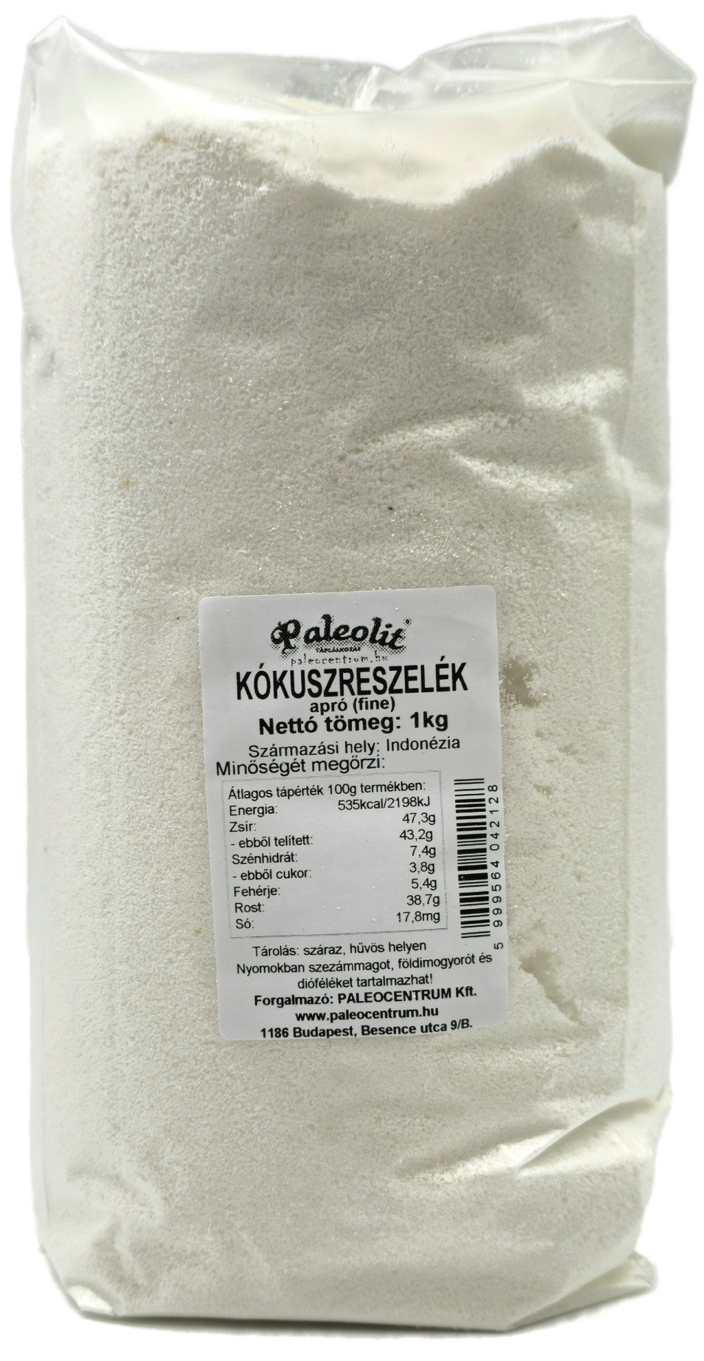 Kókuszreszelék apró (fine) 1kg Paleolit Kókuszreszelék apró (fine) 1kg Paleolit
