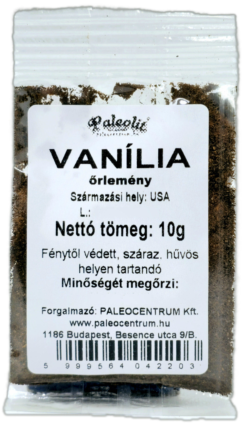 Vanília őrlemény, Bourbon 10g Vanília őrlemény, Bourbon 10g