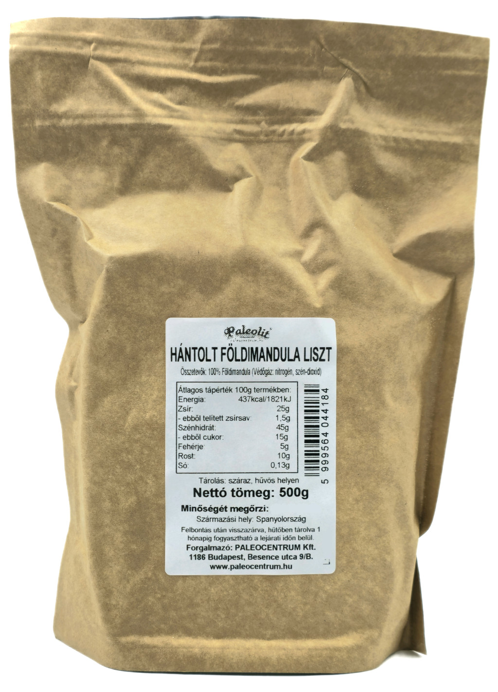 Hántolt földimandula liszt 500g Paleolit Hántolt földimandula liszt 500g Paleolit