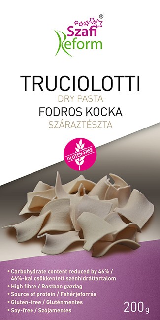 Fodros kocka száraztészta 200g Szafi Reform Fodros kocka száraztészta 200g Szafi Reform