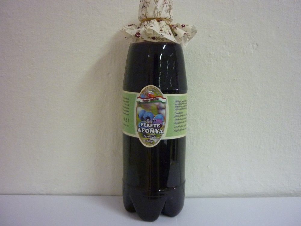 Áfonya szörp 500ml natúr Áfonya szörp 500ml natúr