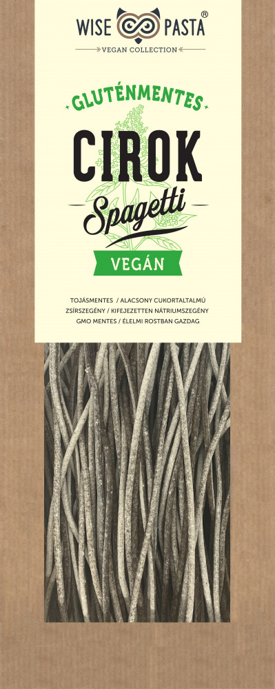 Ciroklisztes spagetti 200g Wise Pasta Vegan Collection Ciroklisztes spagetti 200g Wise Pasta Vegan Collection
