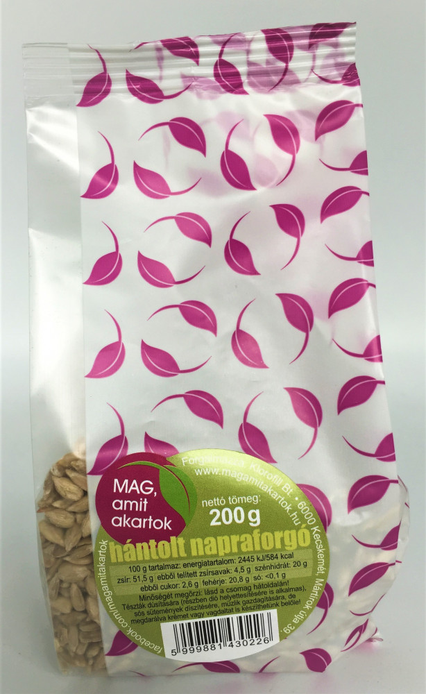 Napraforgó hántolt 200g Klorofill Napraforgó hántolt 200g Klorofill