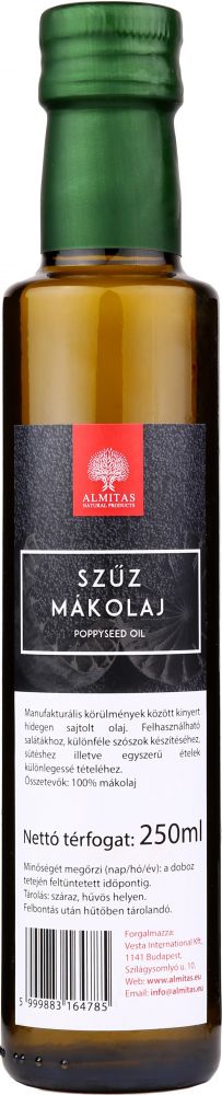 Mákolaj 250ml Almitas Mákolaj 250ml Almitas