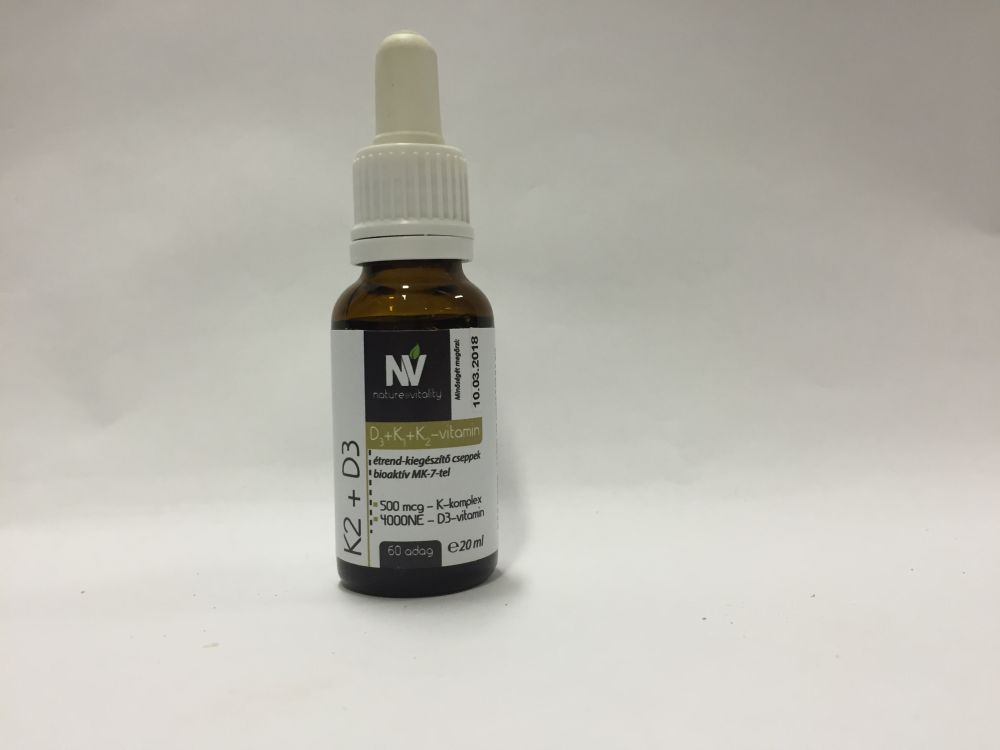 K2 + D3 20ml (60 adag) Nature&Vitality K2 + D3 20ml (60 adag) Nature&Vitality