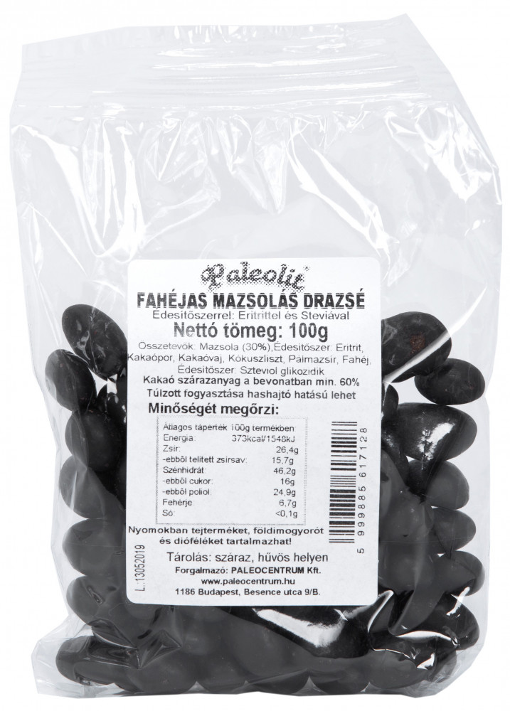 Fahéjas mazsola drazsé 100g Paleolit Fahéjas mazsola drazsé 100g Paleolit