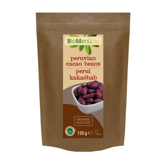 BIO Kakaóbab perui 125g BioMenü BIO Kakaóbab perui 125g BioMenü