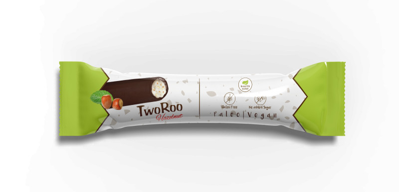 TwoRoo mogyorós étcsokoládéval mártott citrom-vanília ízű szelet 30g TwoRoo mogyorós étcsokoládéval mártott citrom-vanília ízű szelet 30g