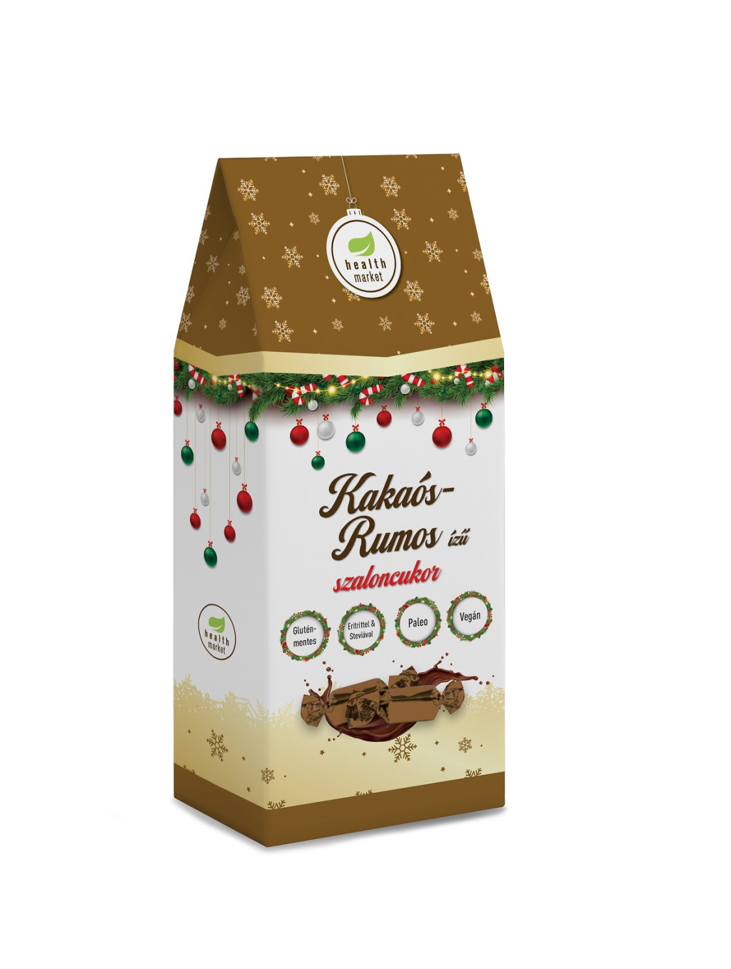 Kakaós-rumos szaloncukor 450g EgészségMarket Kakaós-rumos szaloncukor 450g EgészségMarket