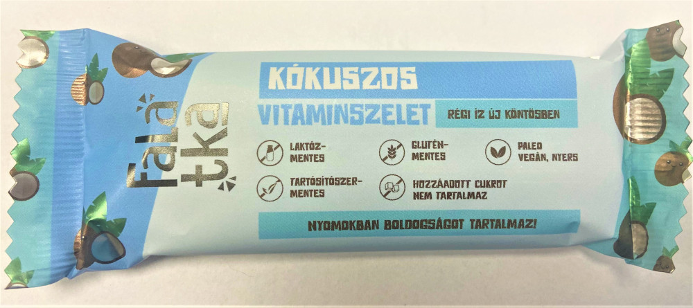 Kókuszos kézműves vitaminszelet 37-42g Falatka Kókuszos kézműves vitaminszelet 37-42g Falatka