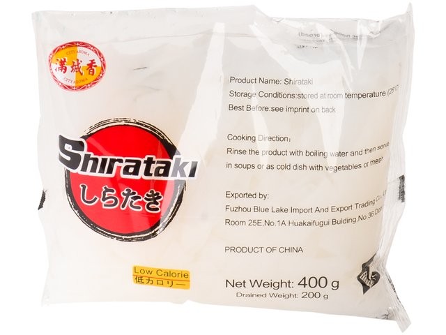 Udon forma konjac tészta 400g Shirataki Udon forma konjac tészta 400g Shirataki