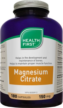 Magnézium Citrát 150mg (180) Health First Magnézium Citrát 150mg (180) Health First