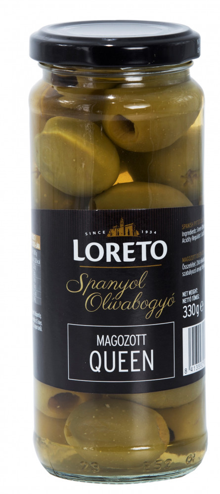 Olívabogyó magozott 330/163g Loreto Queen Olívabogyó magozott 330/163g Loreto Queen