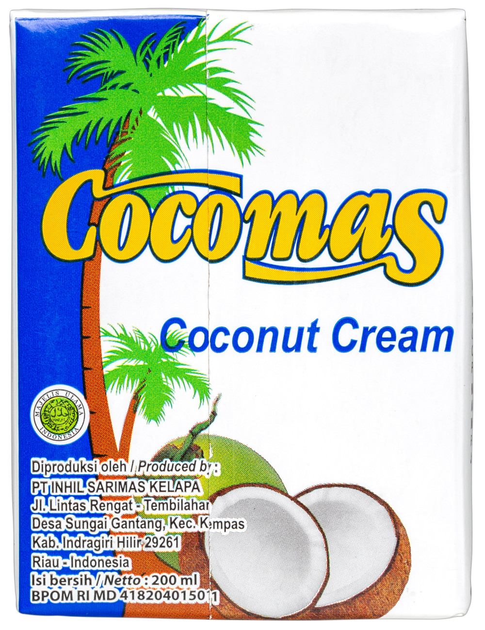 Kókuszkrém 200ml Cocomas Kókuszkrém 200ml Cocomas