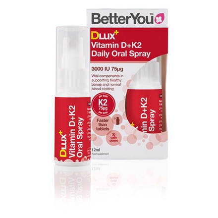 D3 + K2 vitamin szájspray 12ml BetterYou Dlux 30 napi adag D3 + K2 vitamin szájspray 12ml BetterYou Dlux 30 napi adag